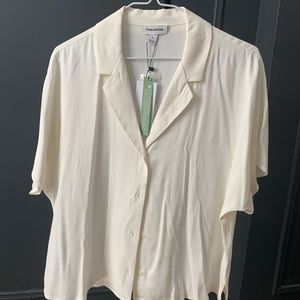 Frank & Oak Cream Button-Down